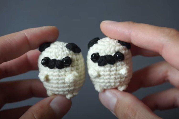 Carlin tricoté - Patrons Amigurumi pour débutants