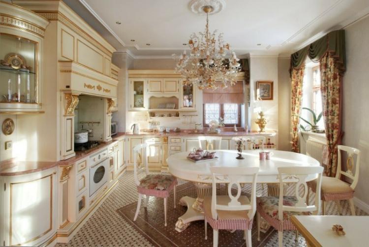 Cuisine dans le style anglais - Photo de design d'intérieur