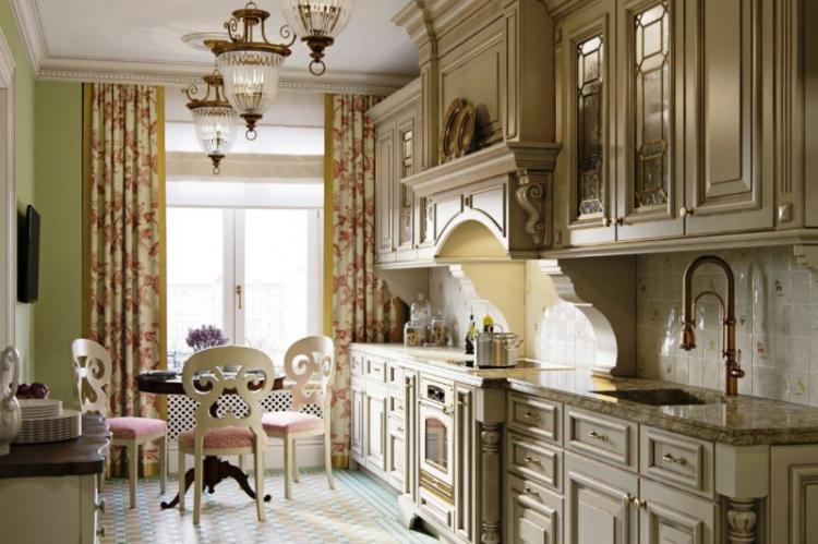 Cuisine dans le style anglais - Photo de design d'intérieur