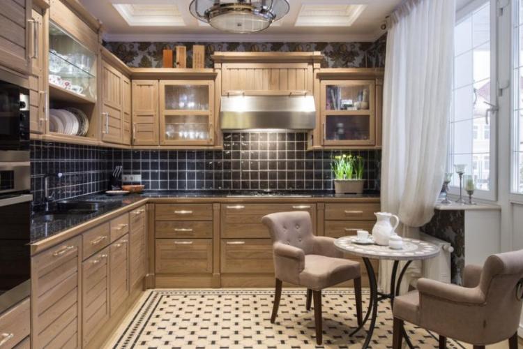 Cuisine dans le style anglais - Photo de design d'intérieur