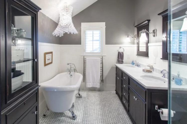 Salle de bain à l'anglaise - Photo de design d'intérieur