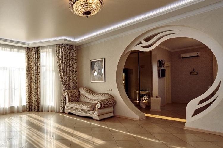 Arcs de cloisons sèches bouclés