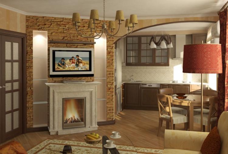 Arches en plaques de plâtre dans le salon