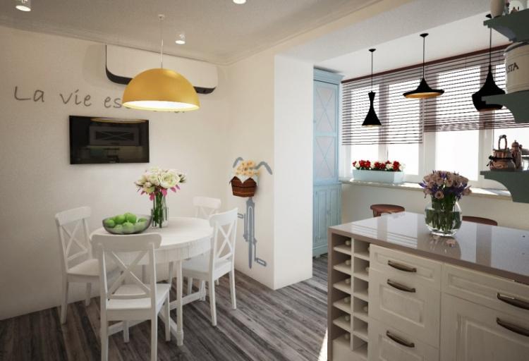 Arches de cloison sèche sur le balcon