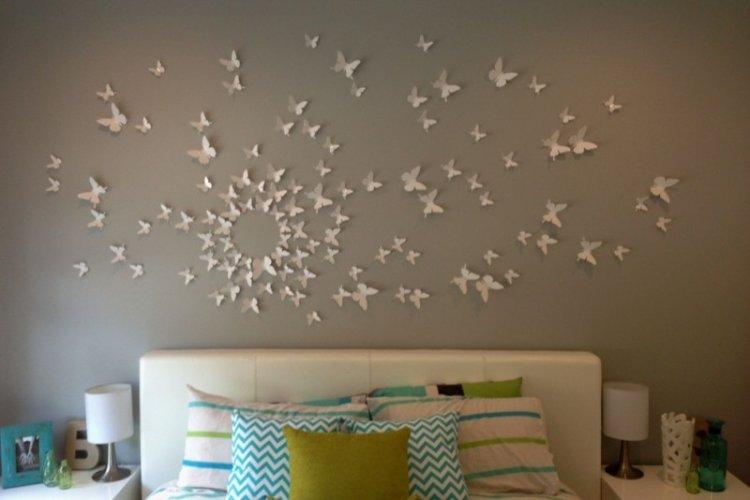 Papillons en papier - Papillons DIY sur le mur