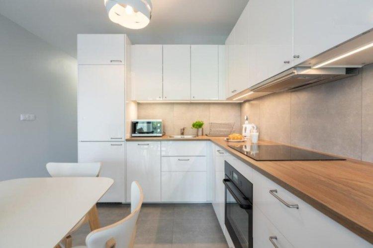 Espace de travail - Conception de cuisine blanche