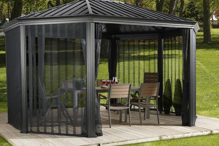 Gazebo fermé en polycarbonate - photos et idées