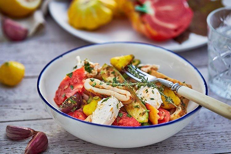 Calamars aux légumes - recettes