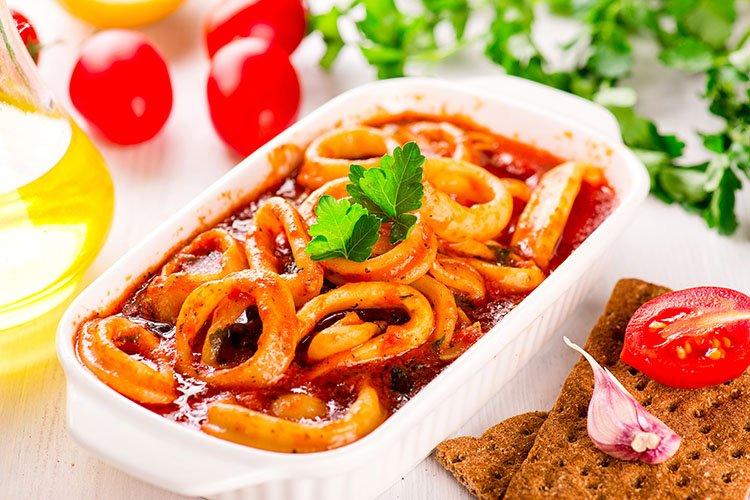 Calamars à la sauce tomate - recettes