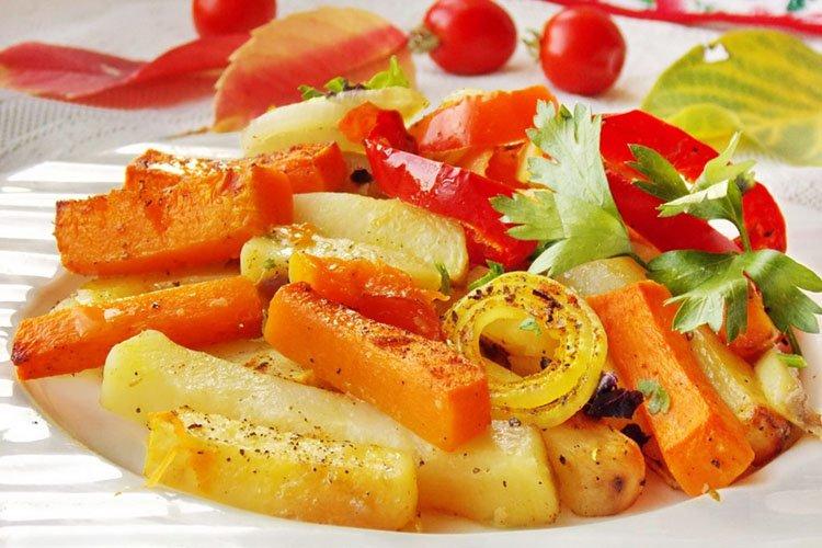 Citrouille au four avec pommes de terre - recettes