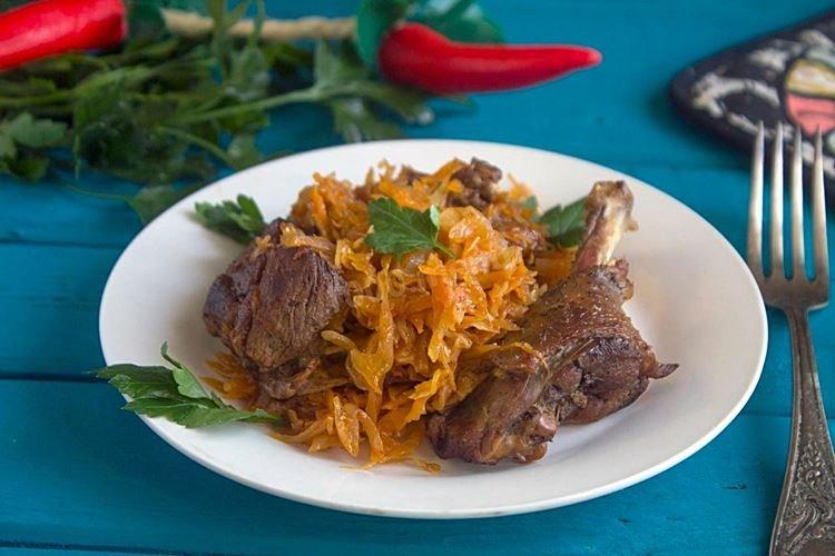 Compotée de canard au chou - recettes