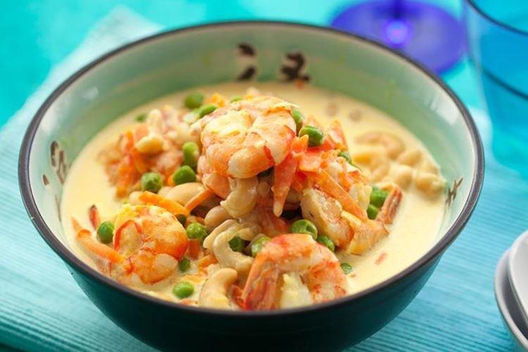 Crevettes sauce lait de coco - recettes