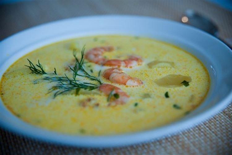 Soupe aux crevettes et au fromage - Recettes
