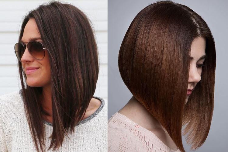 Bob long pour cheveux raides