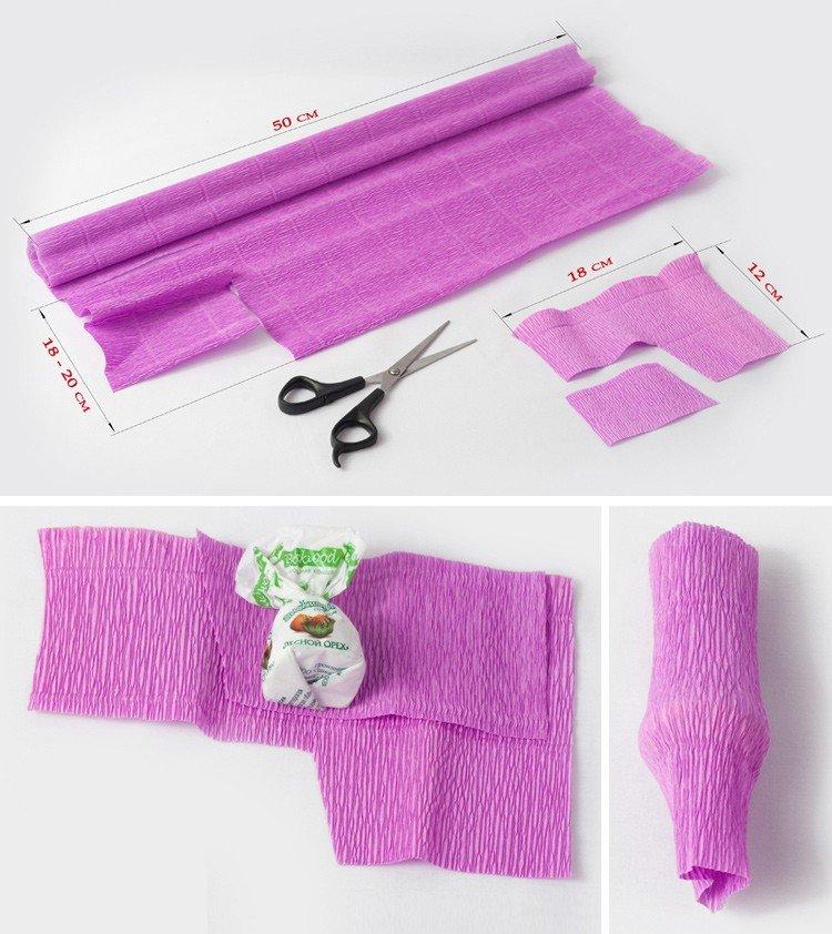 DIY doux bouquet de bonbons