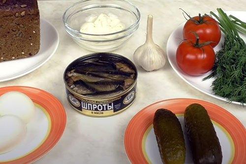 Sandwichs au Sprat classiques - Recette étape par étape