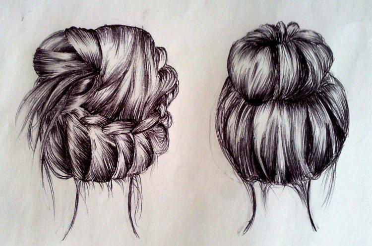 Coiffures - Que peut-on dessiner quand on s'ennuie
