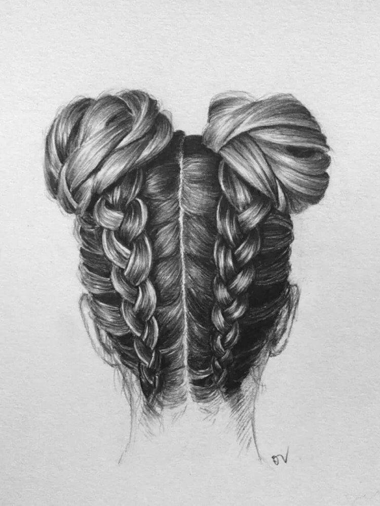 Coiffures - Que peut-on dessiner quand on s'ennuie