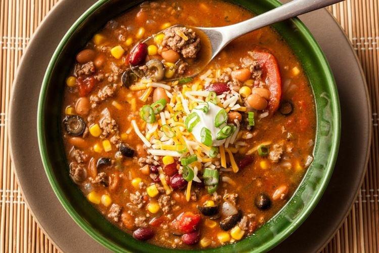 Soupe mexicaine - Que cuisiner à partir de viande hachée
