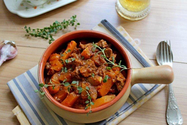 Boeuf à la citrouille à la bière - Que cuisiner à partir de recettes de boeuf