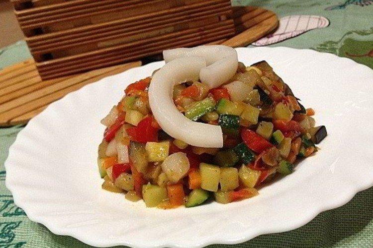 Ratatouille aux calamars - Que cuisiner avec des recettes de calamars