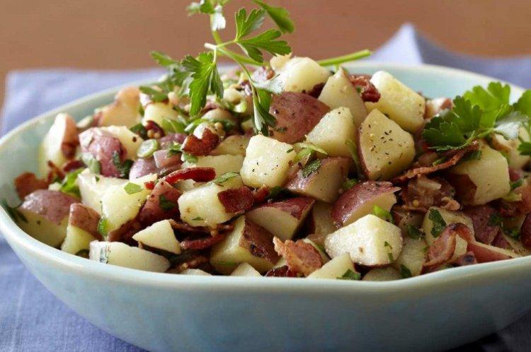 Salade de pommes de terre au bacon - Que cuisiner avec des recettes de pommes de terre