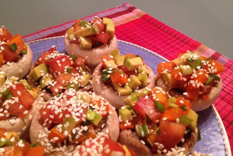 Champignons farcis aux légumes - Que cuisiner à partir de recettes de champignons