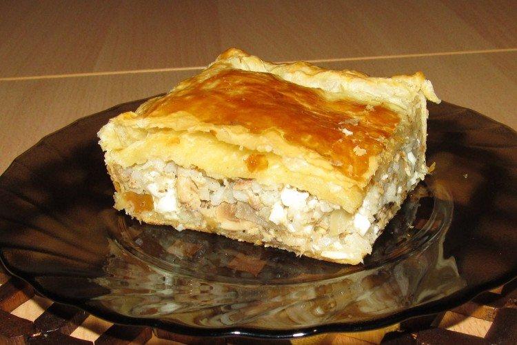 Tarte au poisson feuilletée avec fromage à la crème - Que faire avec de la pâte à levure feuilletée