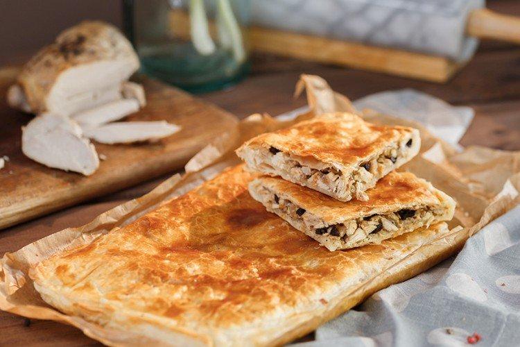 Tarte feuilletée aux légumes et à la dinde - Que faire avec de la pâte à levure feuilletée