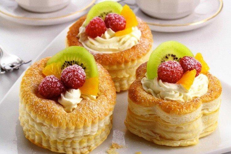 Gâteaux Paniers à la crème - Que cuisiner à partir de recettes de pâte feuilletée
