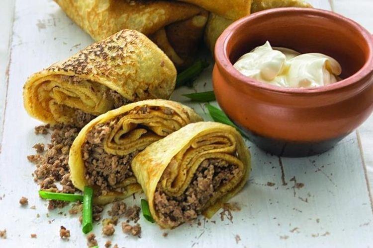 Crêpes bolognaises au porc haché - Que cuisiner à partir de recettes de porc haché