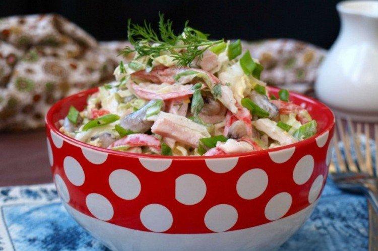 Salade copieuse festive - Que cuisiner pour les recettes de table de fête