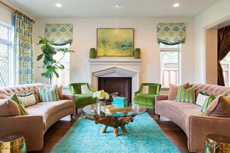 Couleurs naturelles - Combinaisons de couleurs pour murs, sols et plafonds