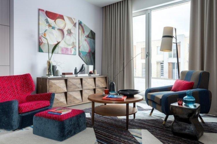 Couleurs froides et chaudes - Combinaisons de couleurs pour murs, sols et plafonds