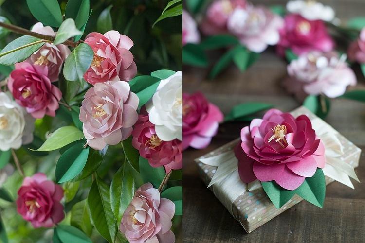 Fleurs en papier DIY - photos et idées