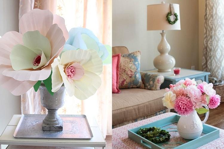 Fleurs en papier DIY - photos et idées