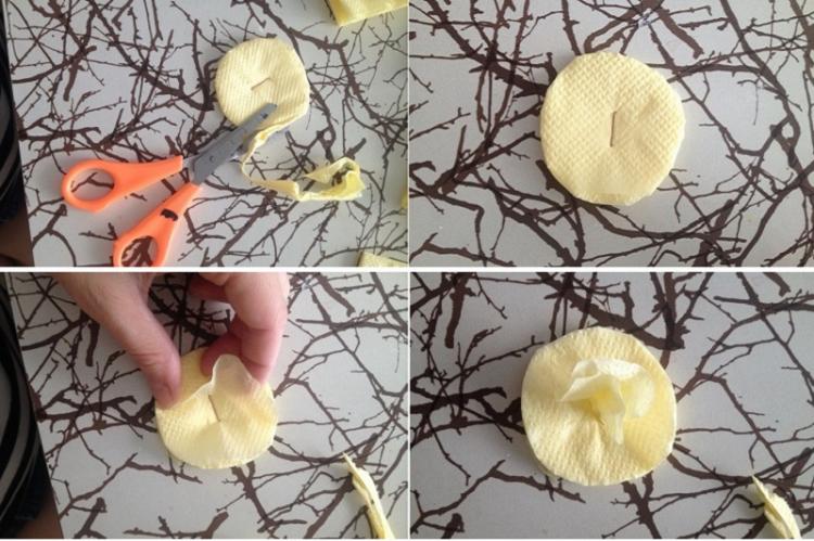 Pissenlit - Fleurs de serviette DIY