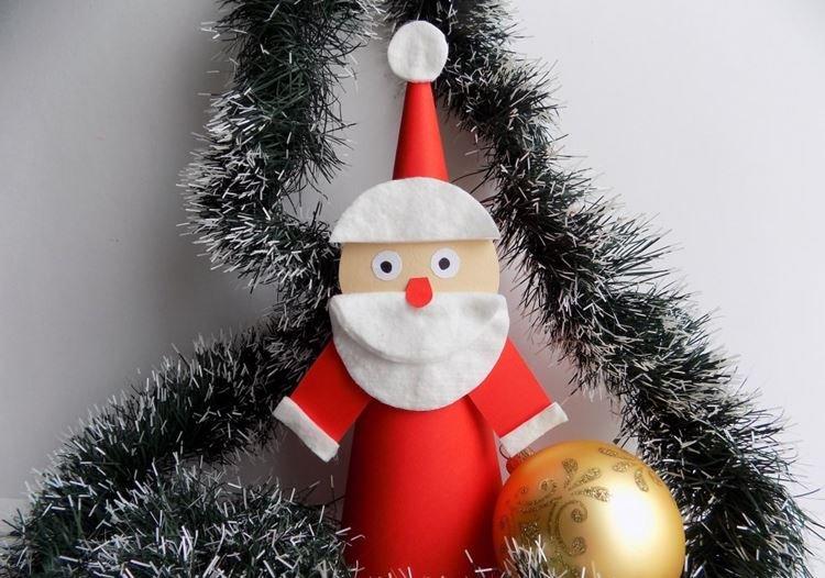 Père Noël en papier de ses propres mains - photos et idées