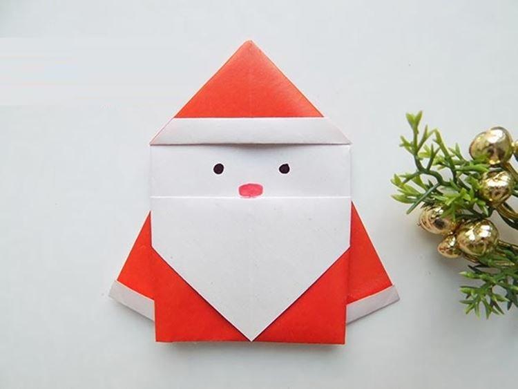 Père Noël en papier de ses propres mains - photos et idées