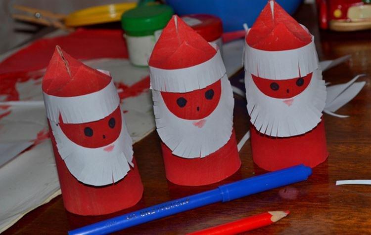 Père Noël en papier de ses propres mains - photos et idées