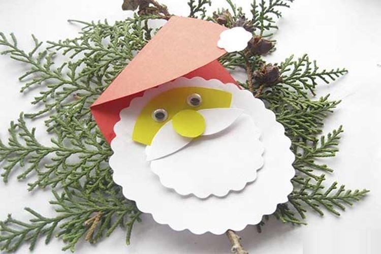 Père Noël en papier de ses propres mains - photos et idées