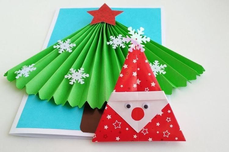 Père Noël en papier de ses propres mains - photos et idées