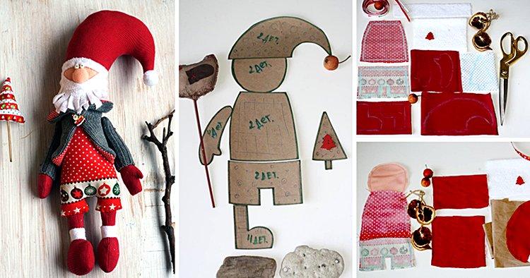 Fabriquer le Père Noël de ses propres mains - photos et idées