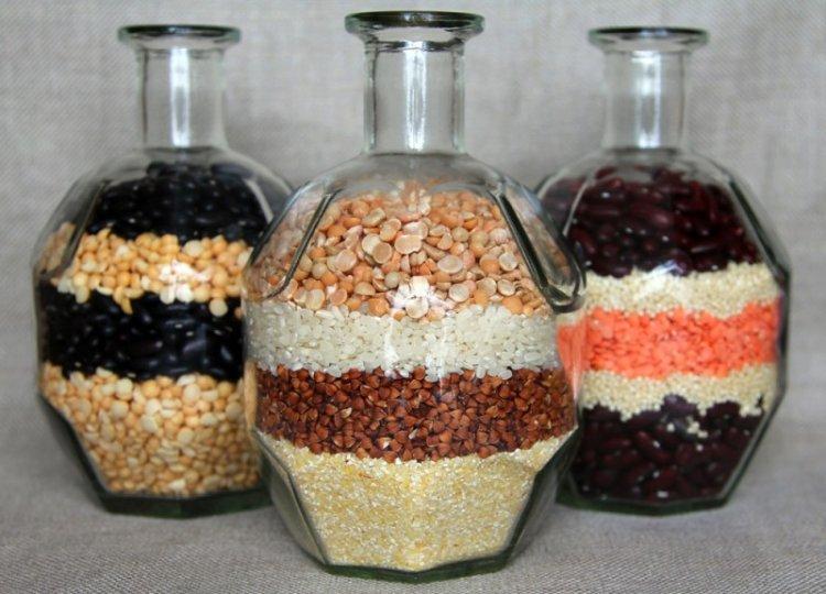 Sel et céréales - Déco bouteille DIY