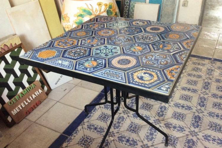Carreaux de céramique - DIY déco de table ancienne
