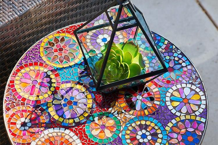 Mosaïque - DIY déco de table ancienne