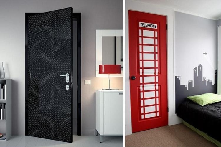 DIY déco de porte ancienne - photo