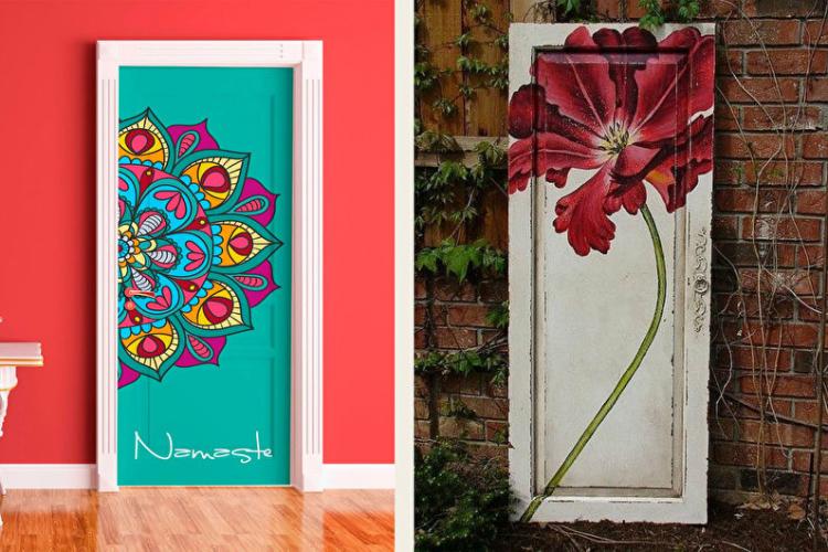 DIY déco de porte ancienne - photo