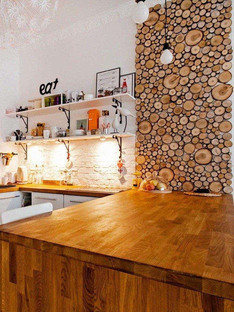 Dalles en bois - Décoration murale DIY