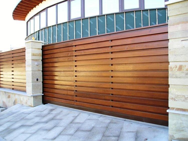 Clôture combinée - Photos et idées de clôtures en bois